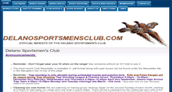Desktop Screenshot of delanosportsmensclub.com